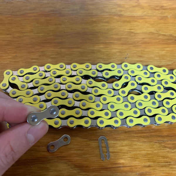 Yellow best sale bike chain