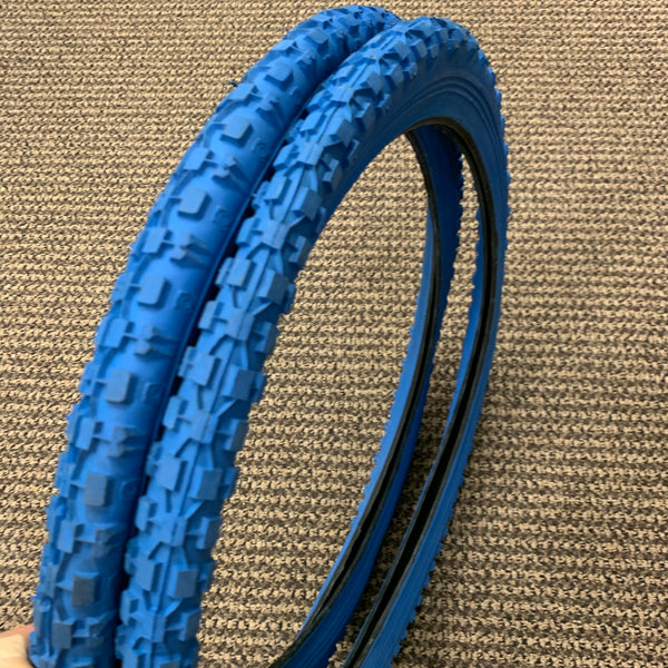 BMX BICYCLE TIRE SET VINTAGE BLUE 20 INCH BIKES NOS NEW Bicycle Heaven