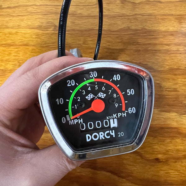 Analog bicycle speedometer online mph