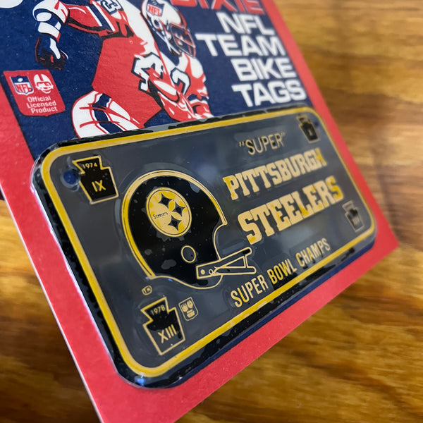 Pittsburgh Steelers Six-Time Super Bowl Champions Gold License Plate