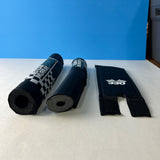 OLD SCHOOL BMX TEAM MURRAY BMX 330 BLACK BLUE & WHITE PAD SET VINTAGE NOS