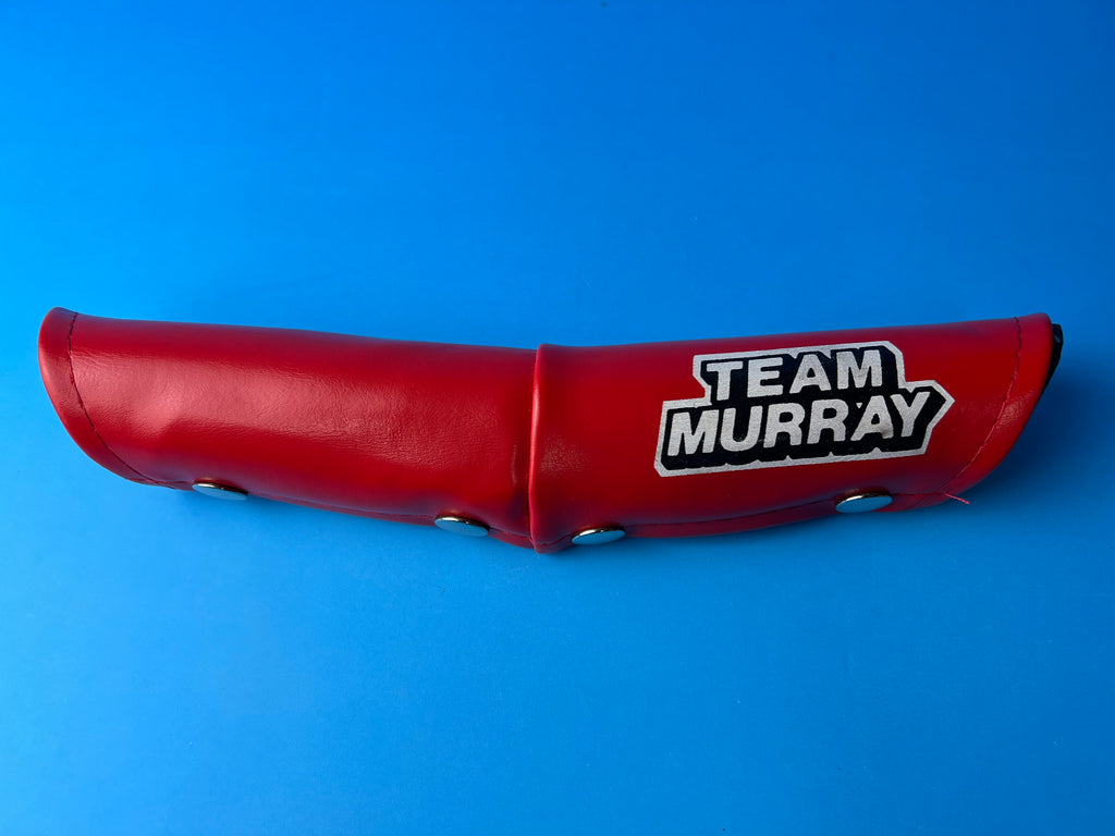 OLD SCHOOL BMX TEAM MURRAY RED V HANDLEBAR PAD VINTAGE NOS