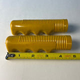 HUNT WILDE YELLOW MUSTARD BICYCLE GRIPS FIT SCHWINN SEARS MURRAY & OTHERS NOS