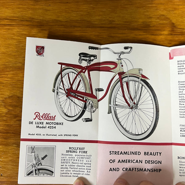 ROLLFAST BICYCLES MADE TO LAST SINCE 1895 BROCHURE BICYCLE CATALOG VIN ...