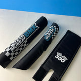 OLD SCHOOL BMX TEAM MURRAY BMX 330 BLACK BLUE & WHITE PAD SET VINTAGE NOS