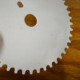 BMX SPROCKET 44 TOOTH WHITE & BLACK FOR OLD SCHOOL 89/90 GT PERFORMER