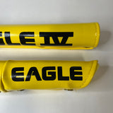 OLD SCHOOL EAGLE IV YELLOW BMX BIKE PAD SET VINTAGE NOS