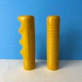 HUNT WILDE YELLOW MUSTARD BICYCLE GRIPS FIT SCHWINN SEARS MURRAY & OTHERS NOS