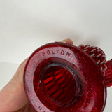 BICYCLE GRIPS RED / GLITTER 7/8" I.D. 5-1/8" LONG VINTAGE NOS