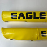 OLD SCHOOL EAGLE III YELLOW BMX BIKE PAD SET VINTAGE NOS