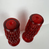 BICYCLE GRIPS RED / GLITTER 7/8" I.D. 5-1/8" LONG VINTAGE NOS