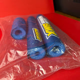 OLD SCHOOL BMX BICYCLE PAD SET TEAM MURRAY BLUE / YELLOW / WHITE VINTAGE NOS