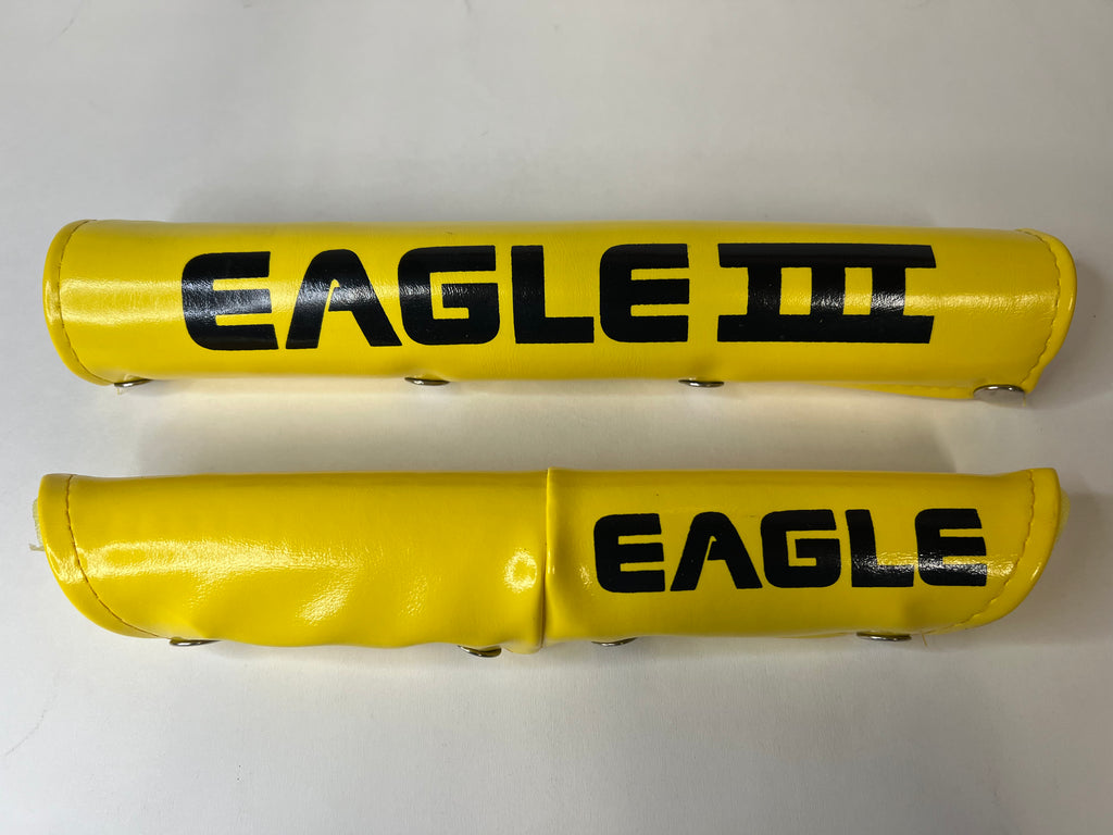 OLD SCHOOL EAGLE III YELLOW BMX BIKE PAD SET VINTAGE NOS