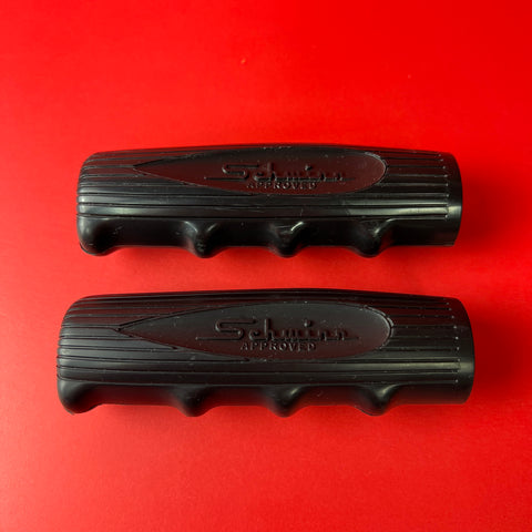 SCHWINN BICYCLE CHUBBY GRIPS GENUINE FIT MOST BIKES BLACK VINTAGE NOS