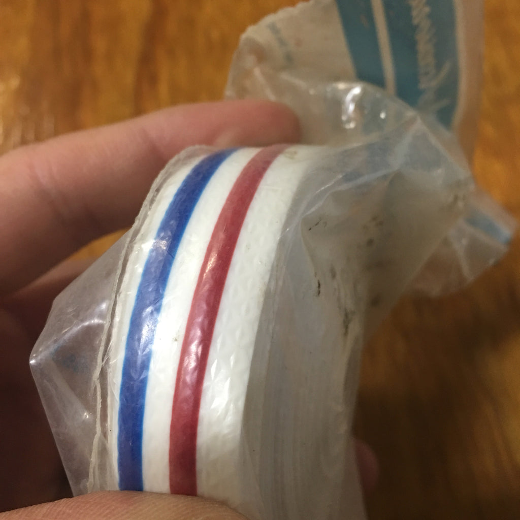 HUNT WILDE HANDLE BAR TAPE LARGE WHITE RED BLUE SCHWINN BICENTENNIAL VINTAGE NOS